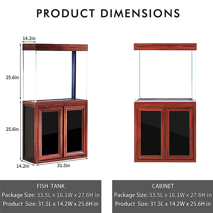 Aqua Dream 50 Gallon Tempered Glass Aquarium (w/ Stand & Sump)