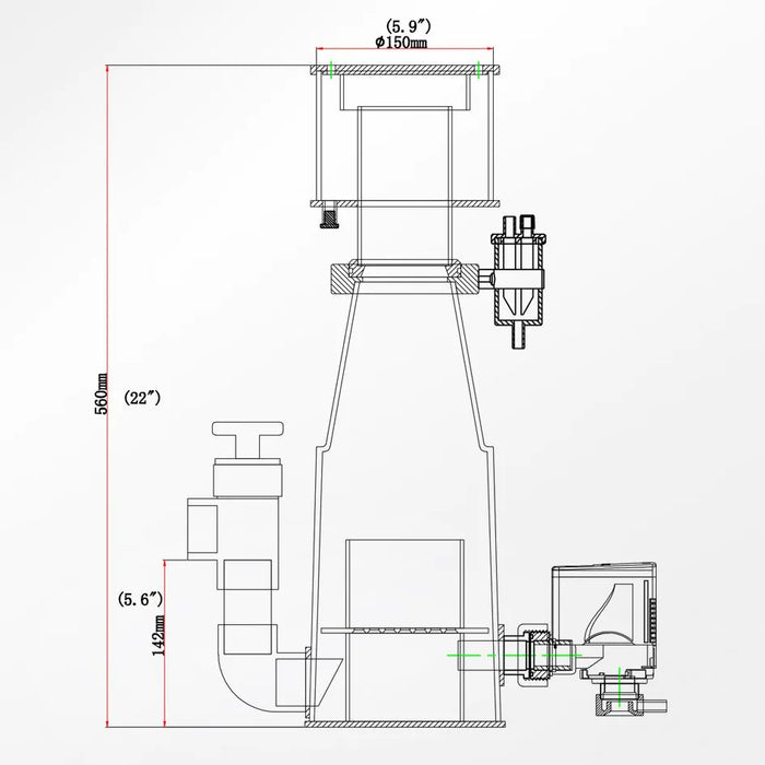 Reef Octopus | Classic 150-INT Protein Skimmer