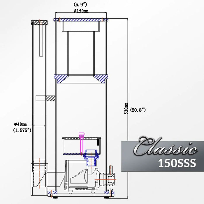 Reef Octopus | Classic 150-SSS Protein Skimmer