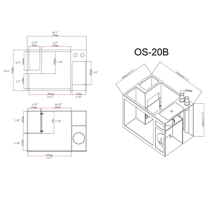 OCTO LUX T90 48gal Aquarium System